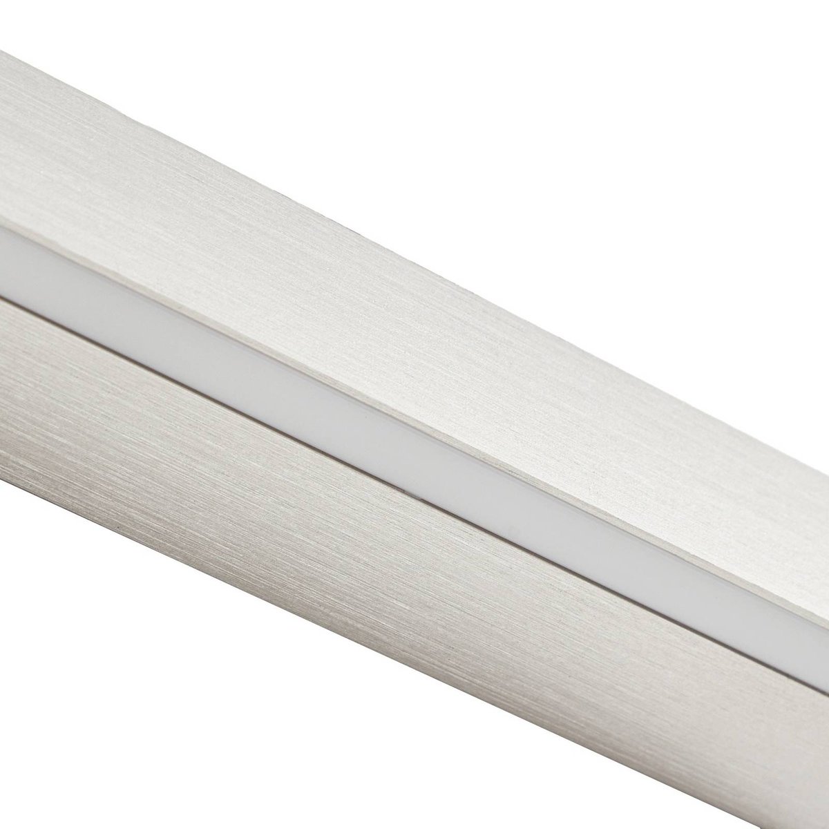 Applique en métal moderneLED, Kinsley nickel, blanc, LUCANDE