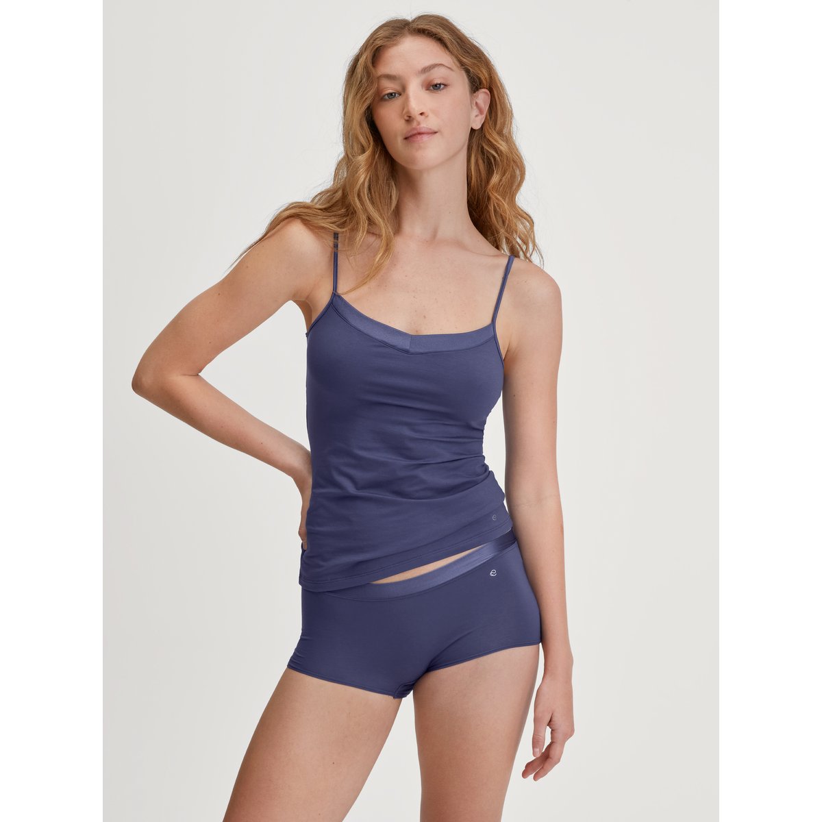 Débardeur à fines bretelles à bretelles Coton CATE cobalt blue, CALIDA