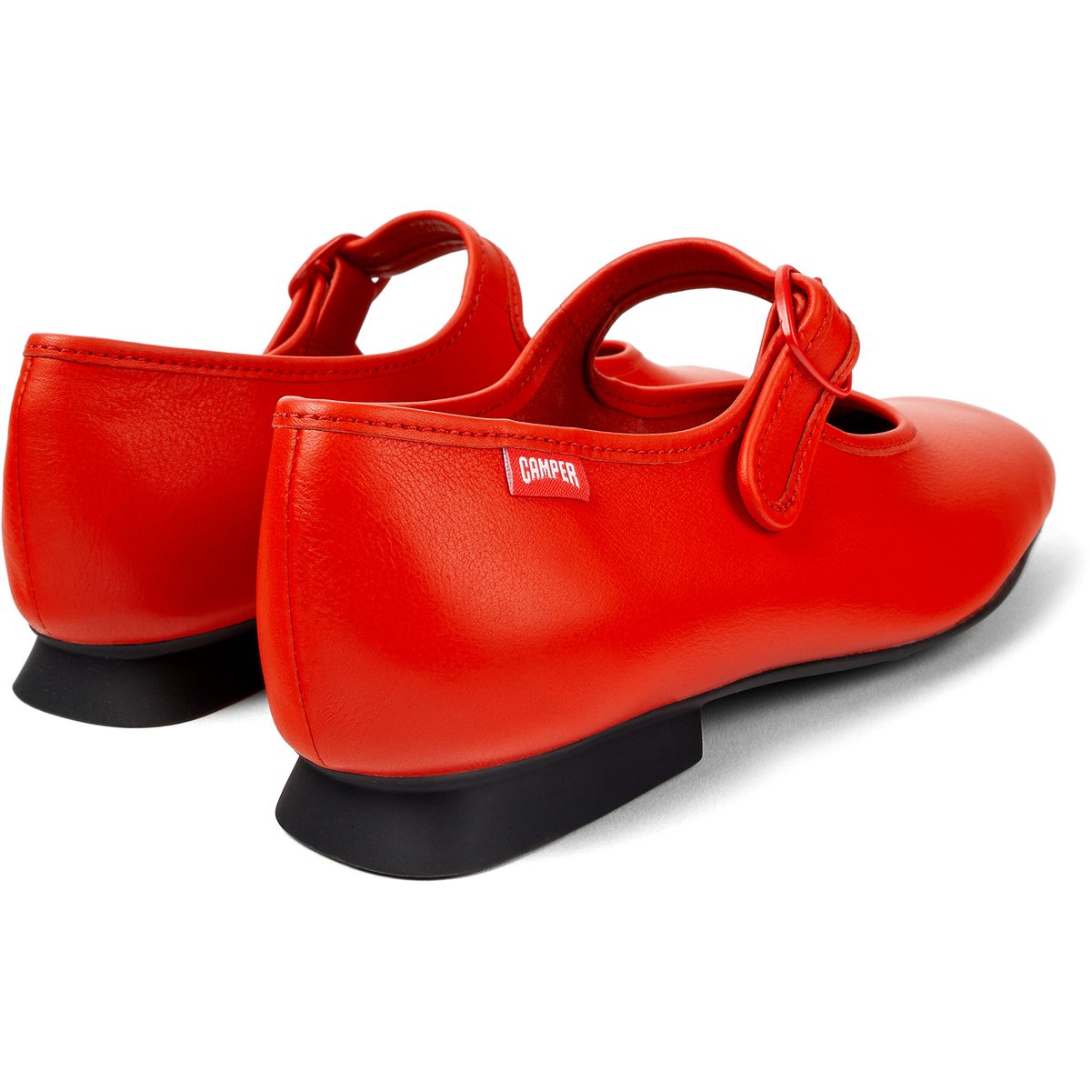 Babies en cuir Casi Myra rouge brillant, CAMPER