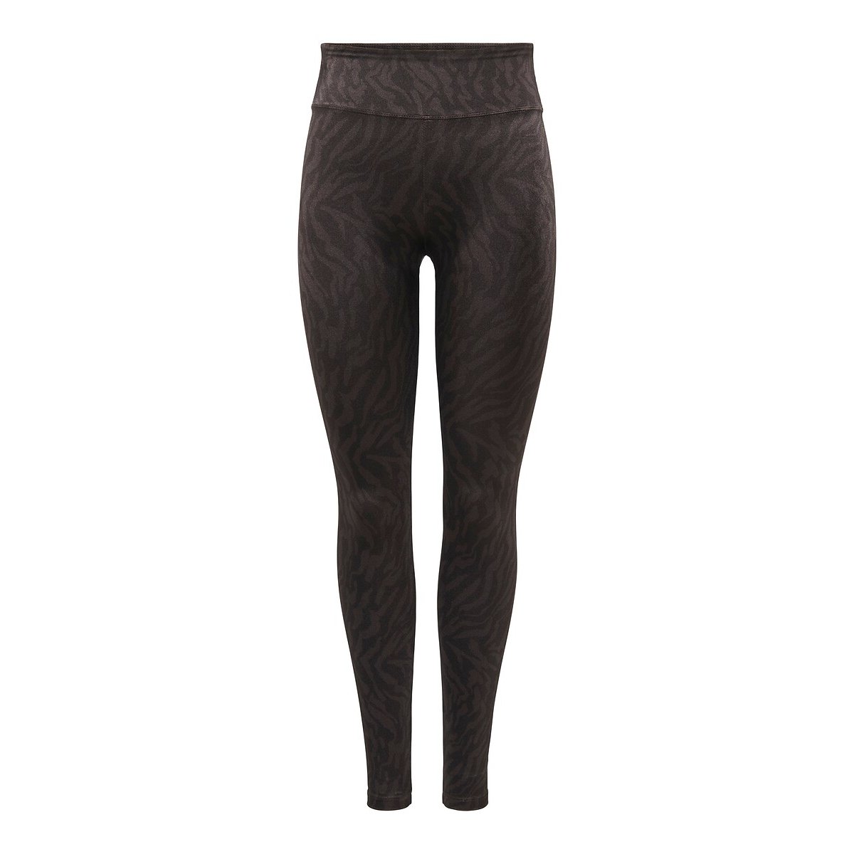 Legging de sport imprimé, taille haute marron chocolat, ONLY PLAY