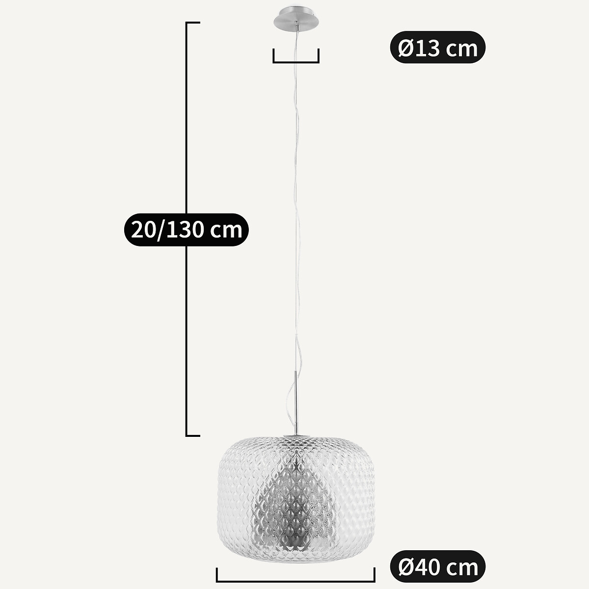 Candeeiro de teto simples, Ø40 cm, Mistinguett latão, EMMANUEL GALLINA X AM.PM