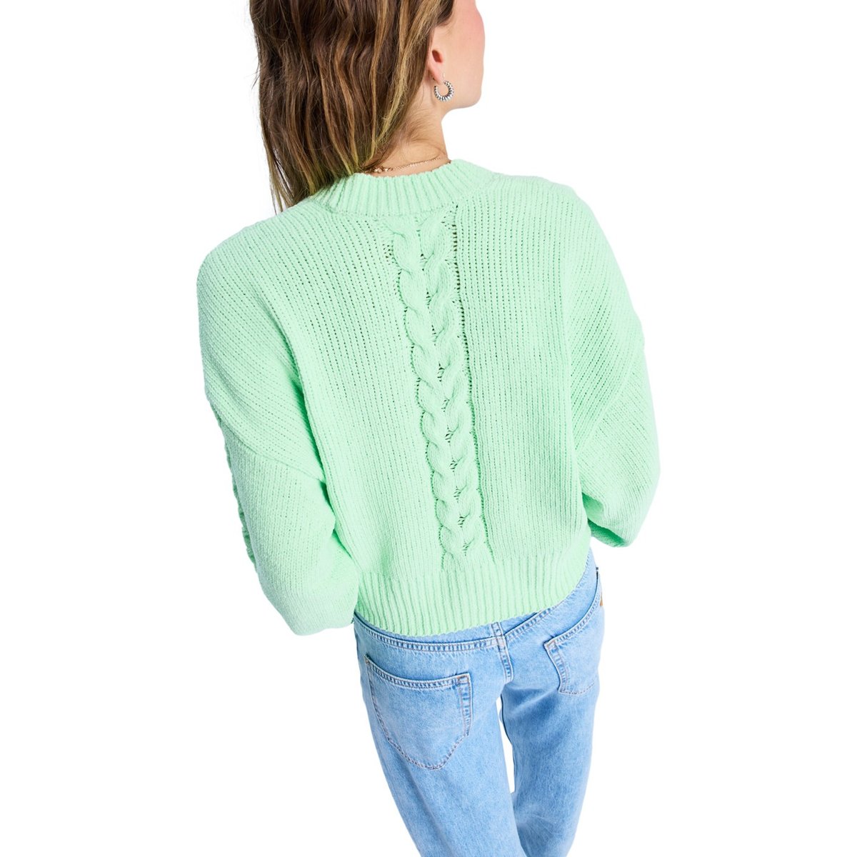 Cardigan douillet MISSING THE SUN. vert pistachio green, ROXY