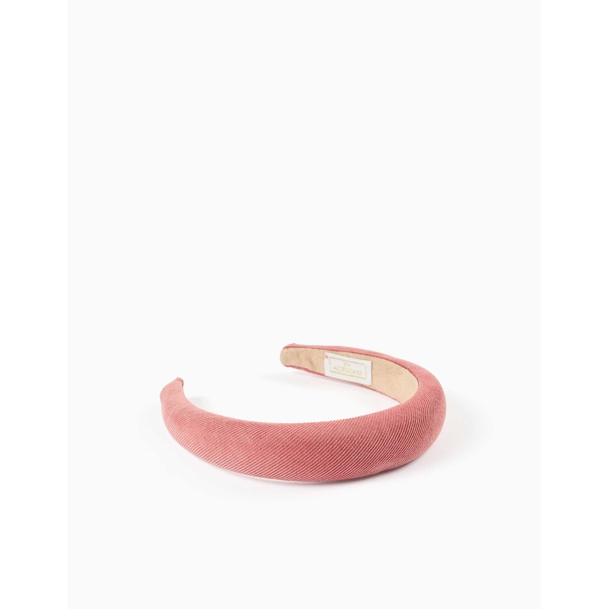 Serre-tête rembourré en velours côtelé rose, ZIPPY
