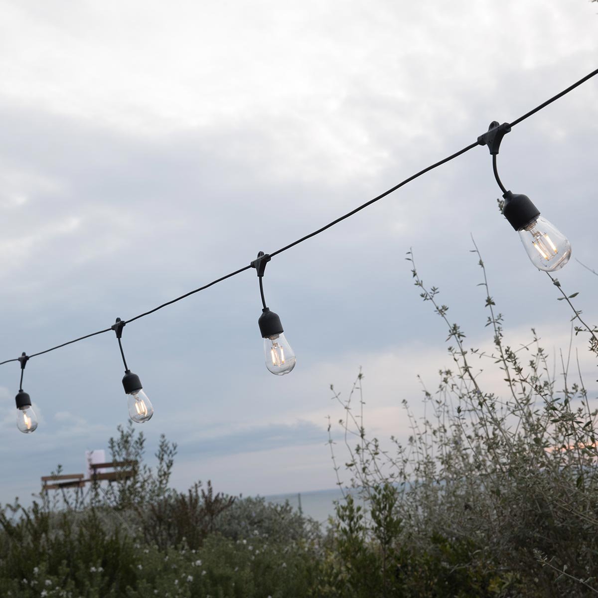 Guirlande solaire Hybride MAFY SOLAR noir, LUMISKY