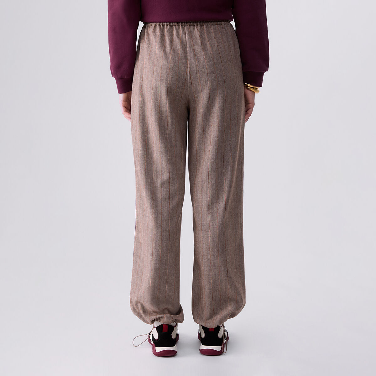 Pantalon coupe régulière beige, LIU JO