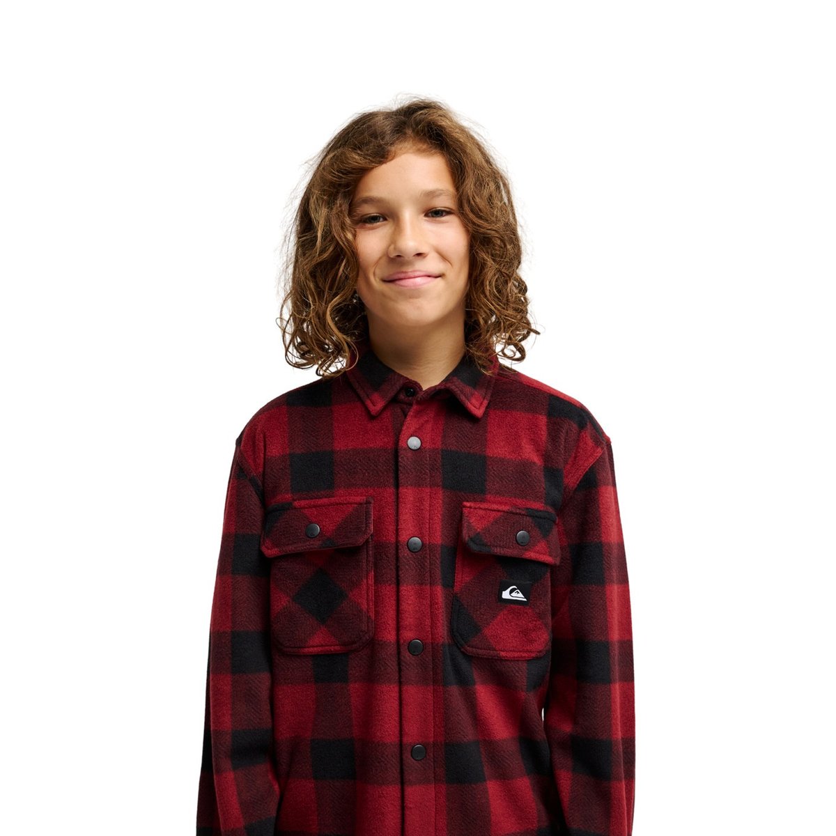 Chemise à carreaux manches longues VENTURE POLAR rouge venture polar oxblood, QUIKSILVER
