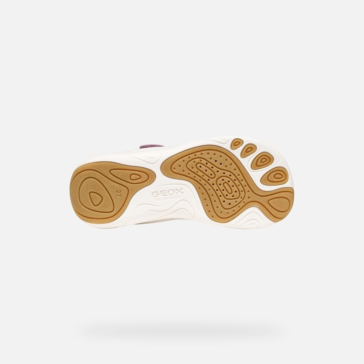 Baskets J FOOT-RUN vieux rose/blanc, GEOX
