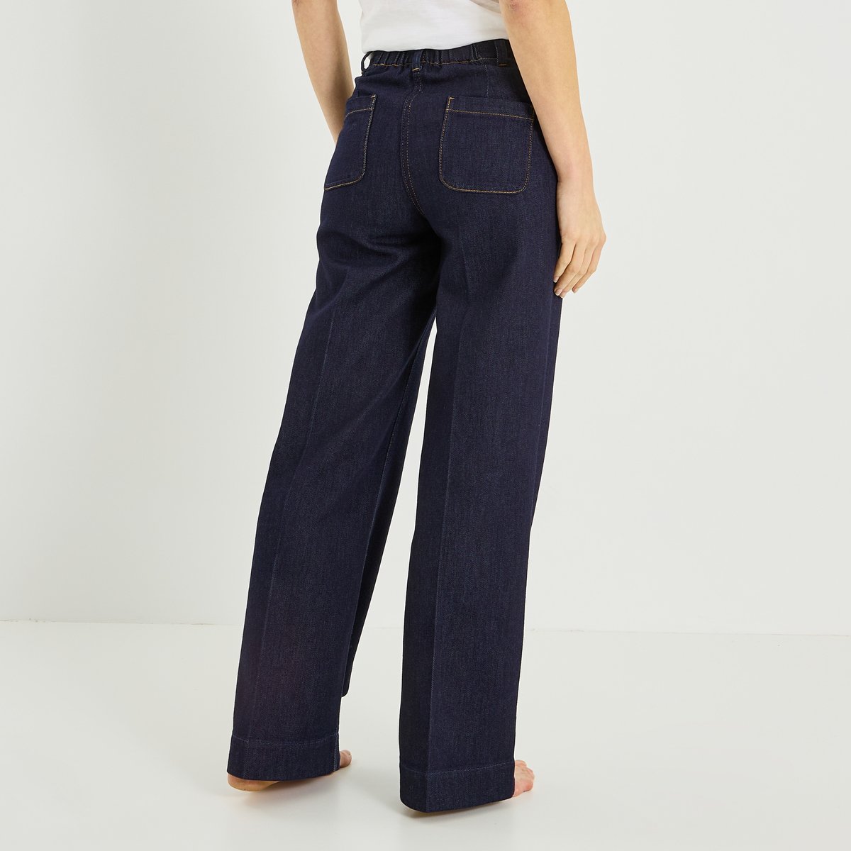 Jean flare PRATO F02 bleu brut, GRAIN DE MALICE