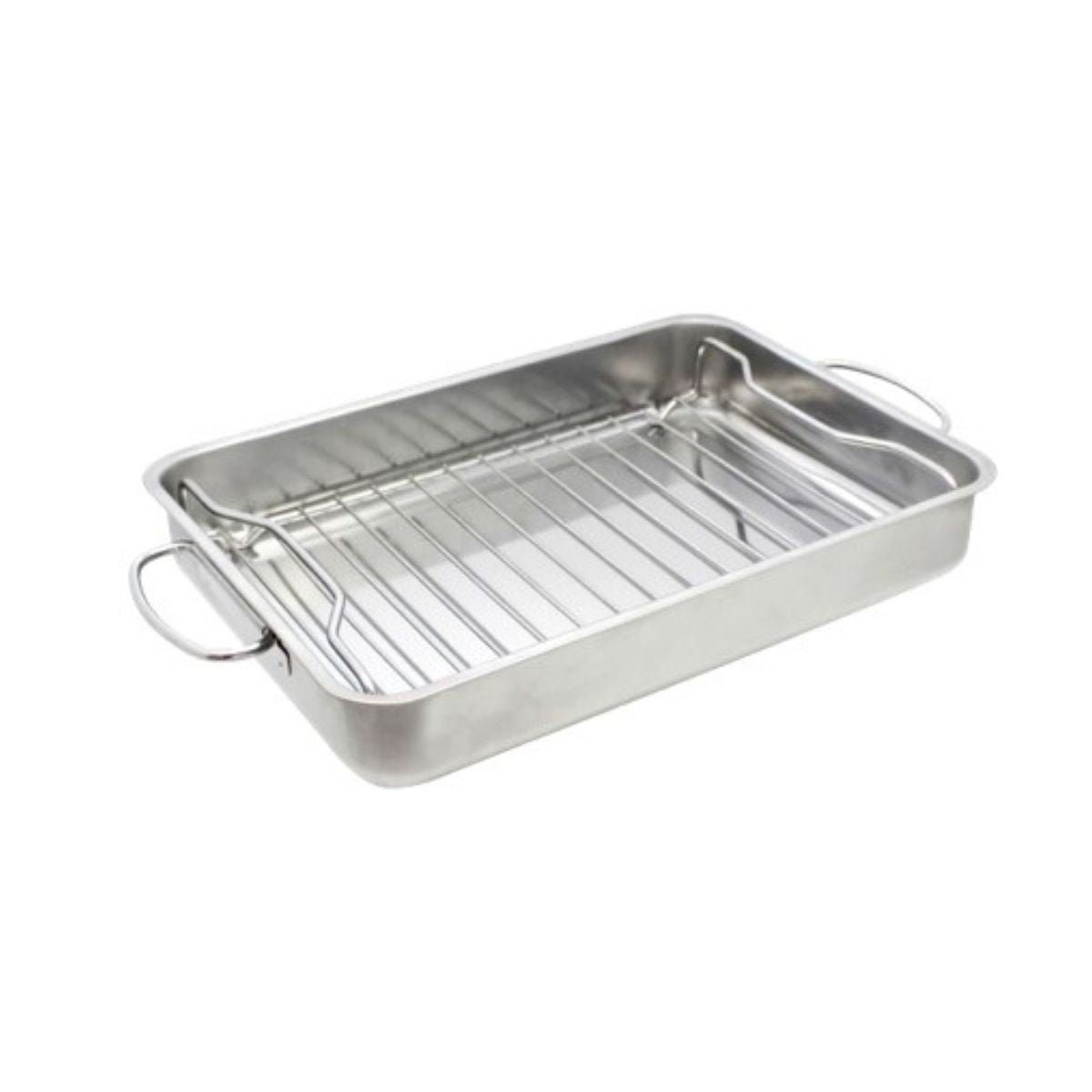 Plat à four acier inoxydable avec grille Edition Red inox, ELO