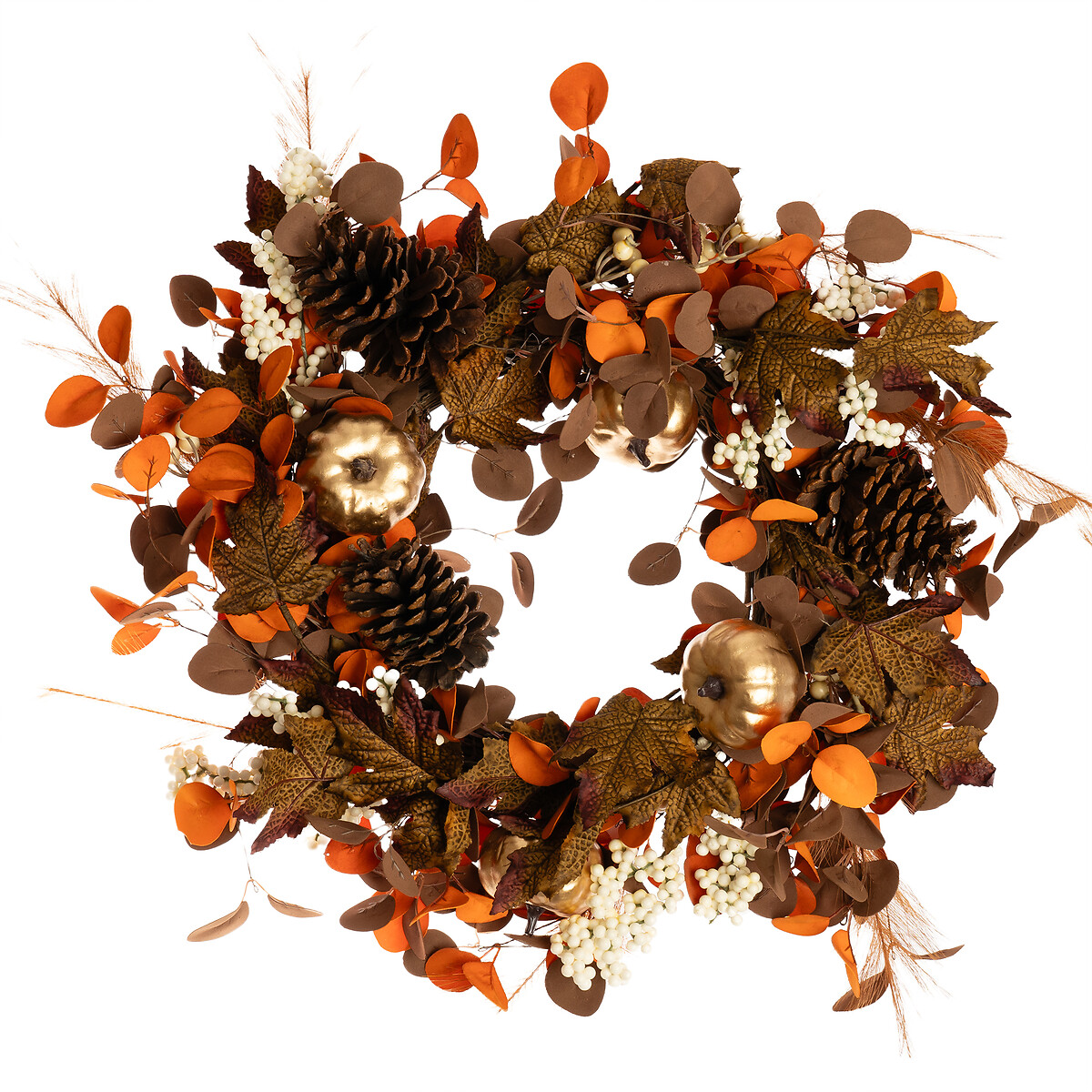 45cm Artificial Premium Wreath brown , SO'HOME