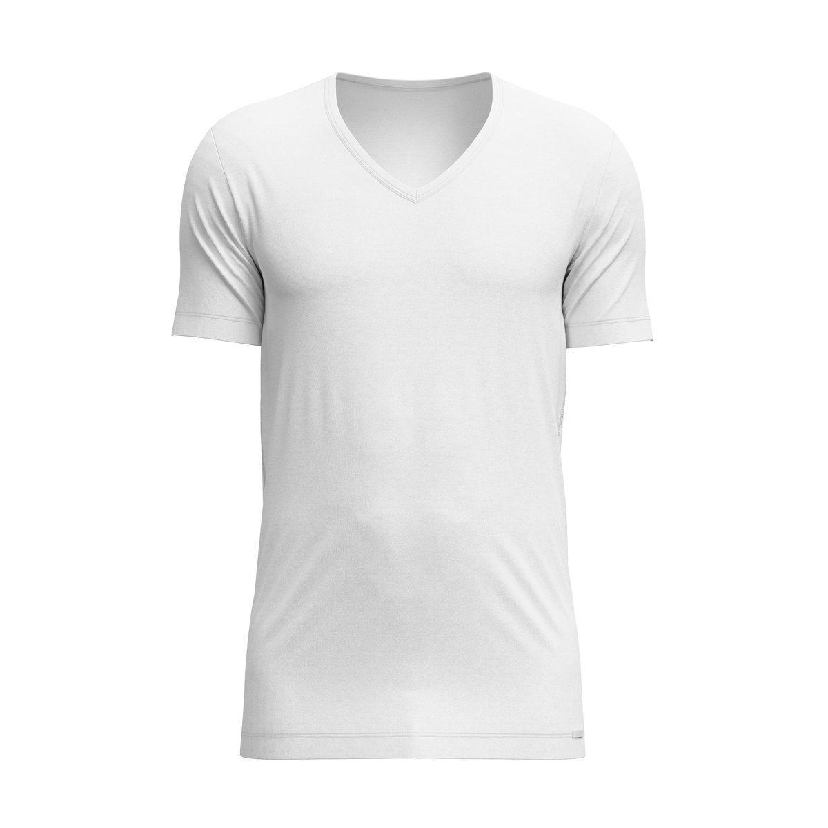 V-shirt manches courtes Coton FOCUS blanc, CALIDA