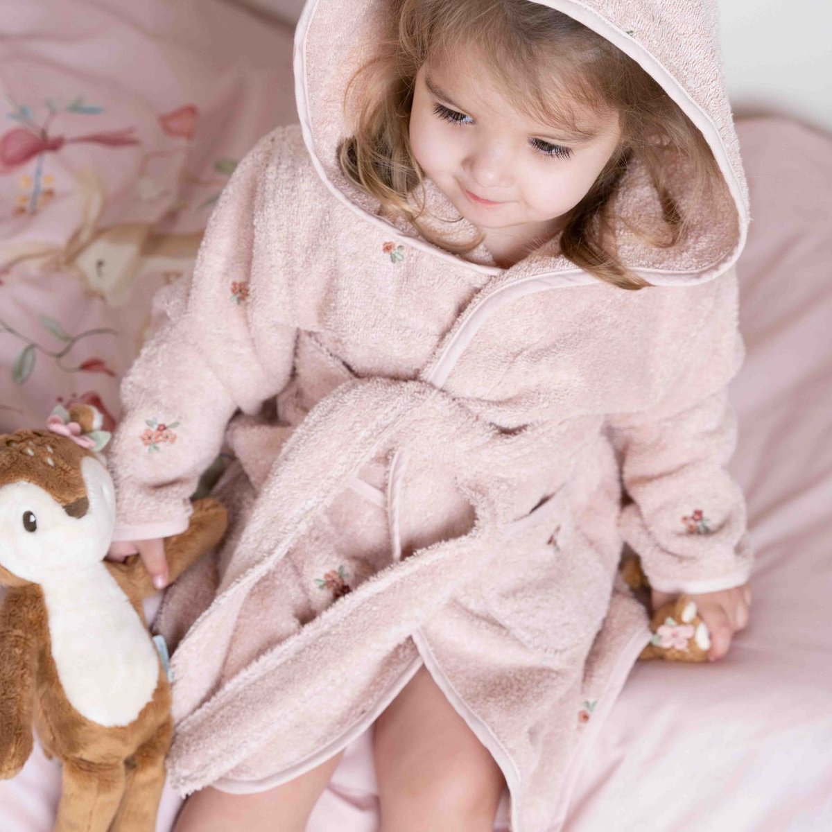 Peluche rose, beige, marron, LITTLE DUTCH