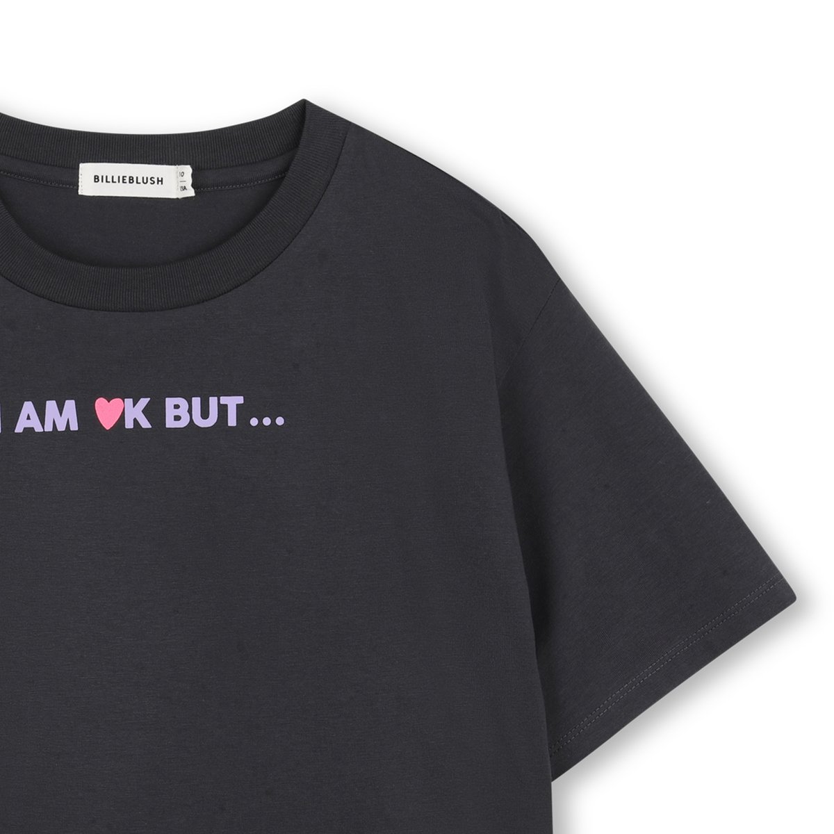 Tee-shirt manches courtes dark grey, BILLIEBLUSH