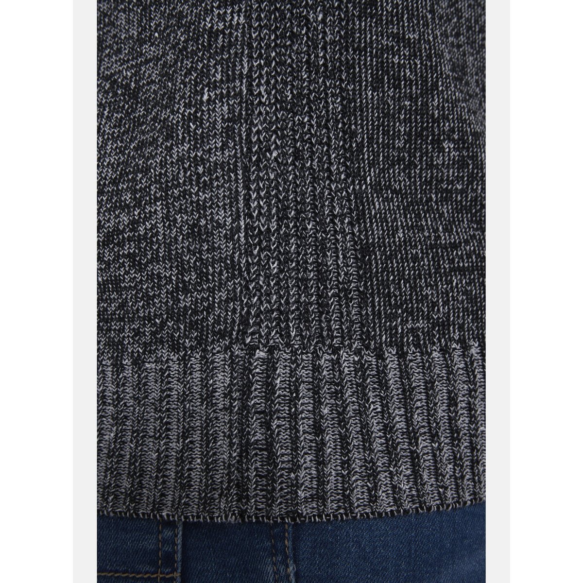 Gilet en maille INGRABAN bleu mélange, JAN VANDERSTORM