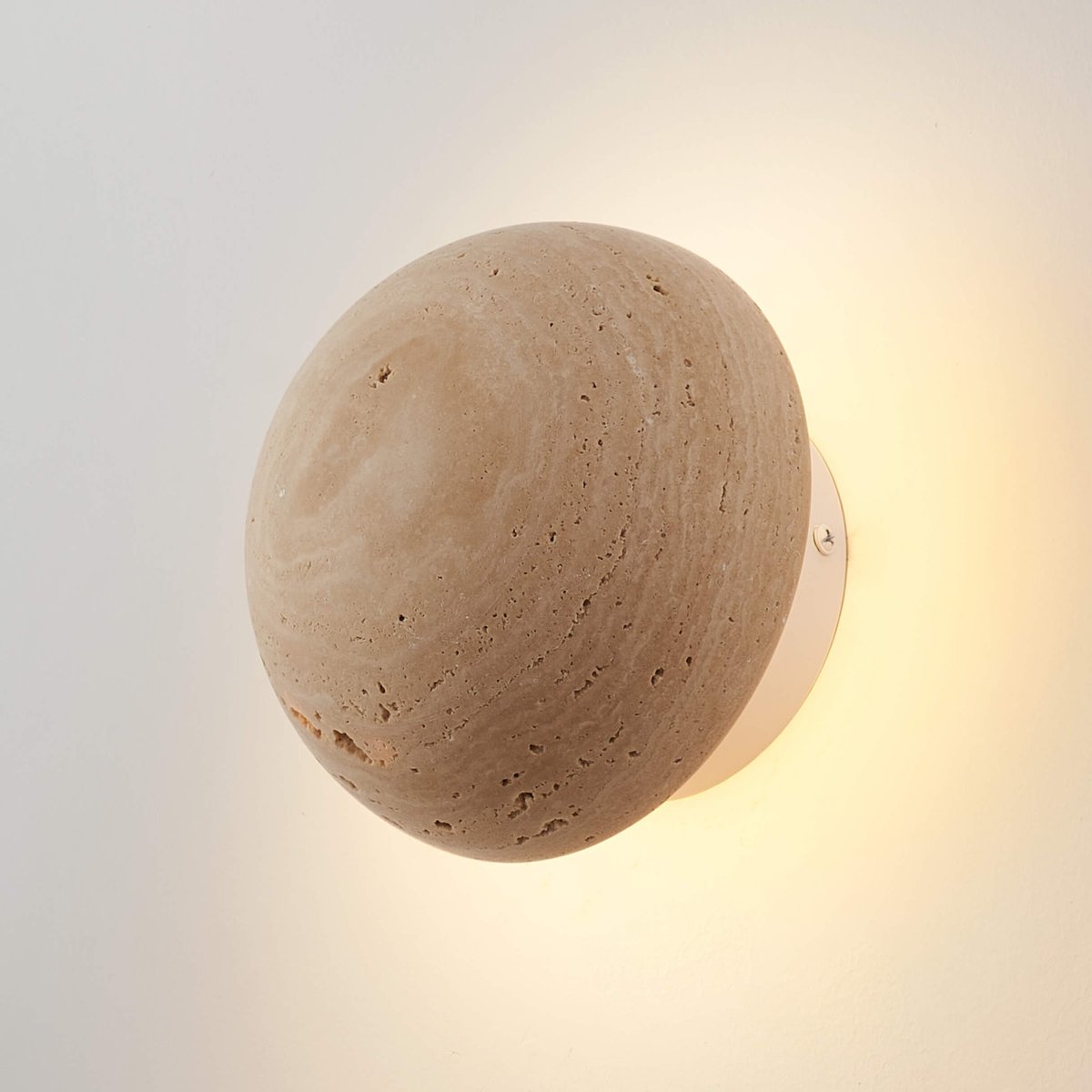 Applique en pierre naturelle à LED - ELVIN beige, KOSILUM
