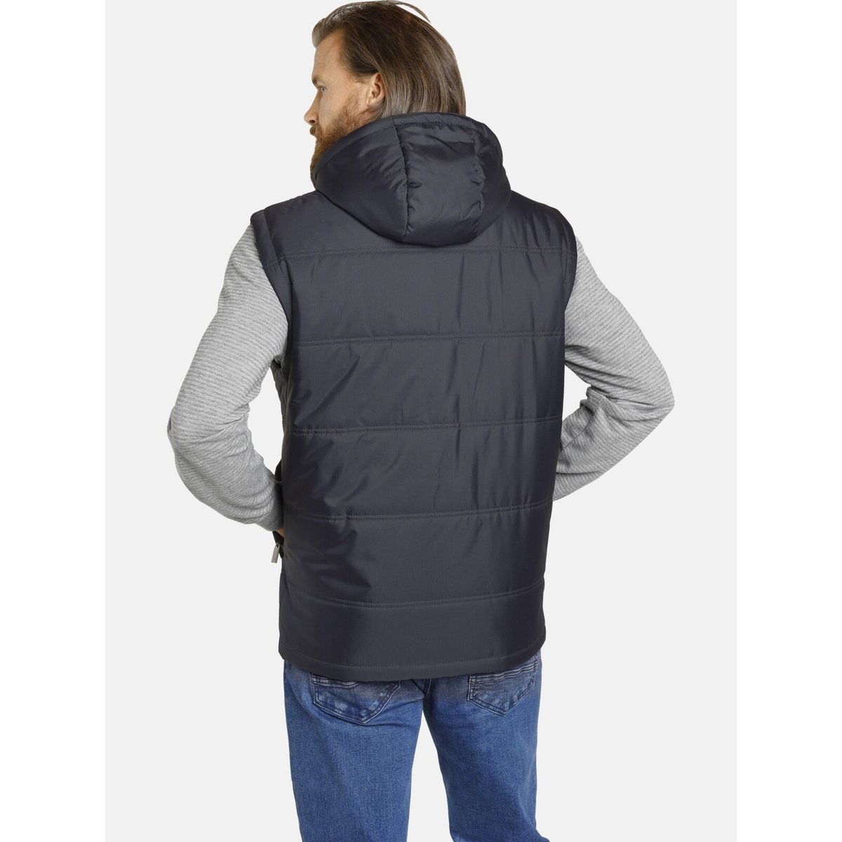 Veste sans manches outdoor NITHARD bleu foncé, JAN VANDERSTORM