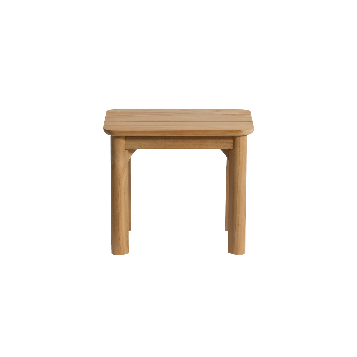 Table d'appoint de jardin en teck PIANA naturel, BERAH GETAH