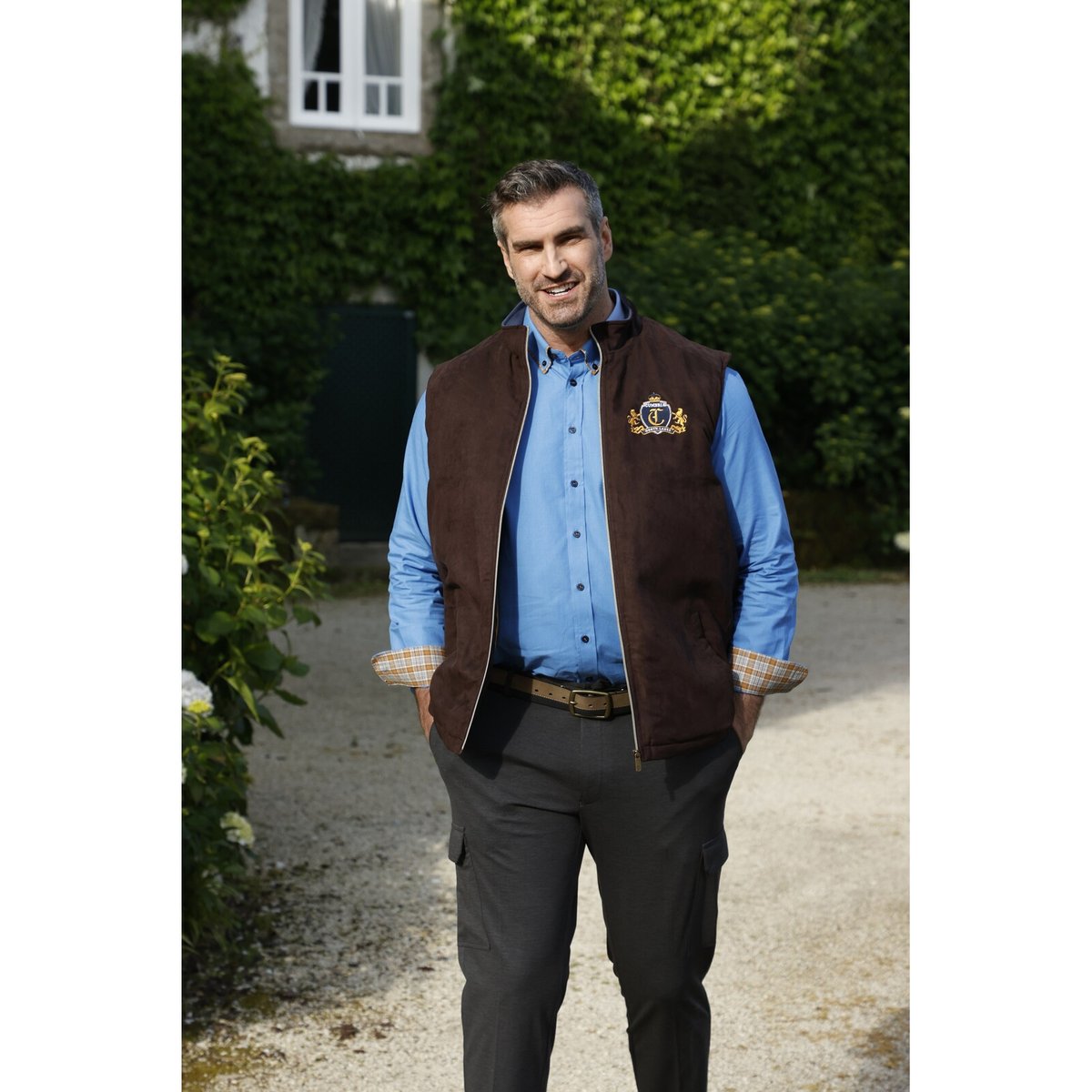 Gilet matelassé DUKE LEEVI marron, CHARLES COLBY