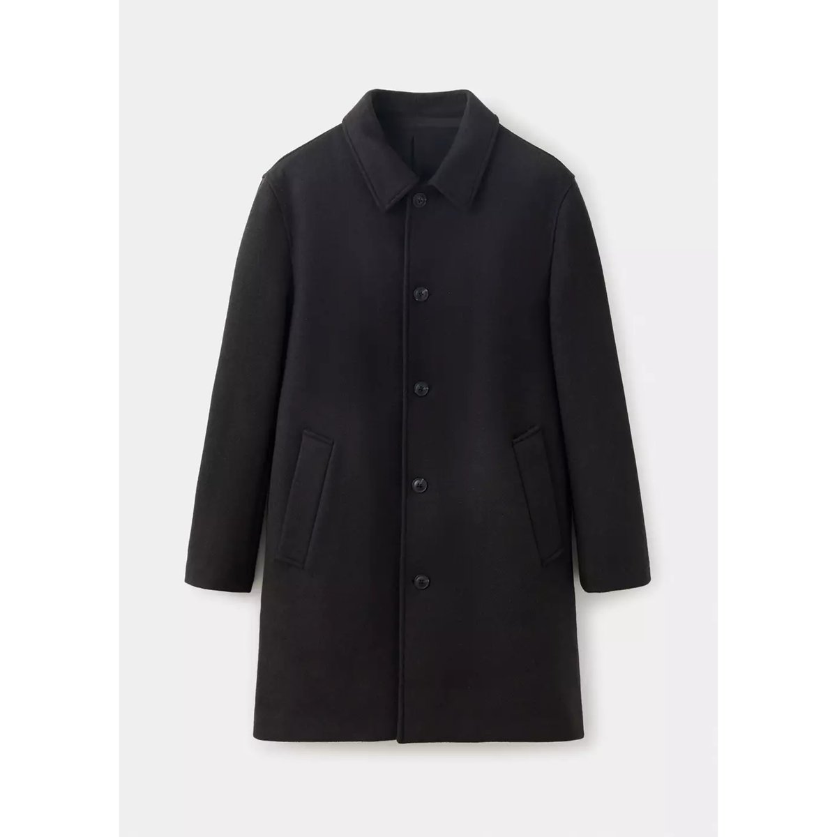 Manteau laine mélangée capuche amovible café, MANGO MAN