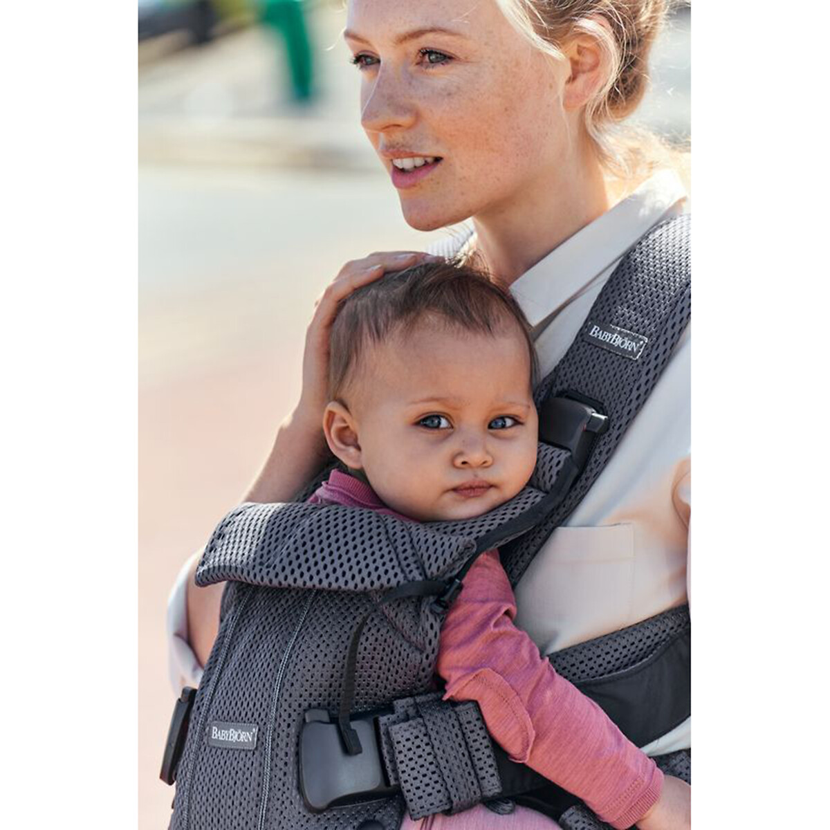 Porta-bebé one air, mesh 3D antracite, BABYBJORN