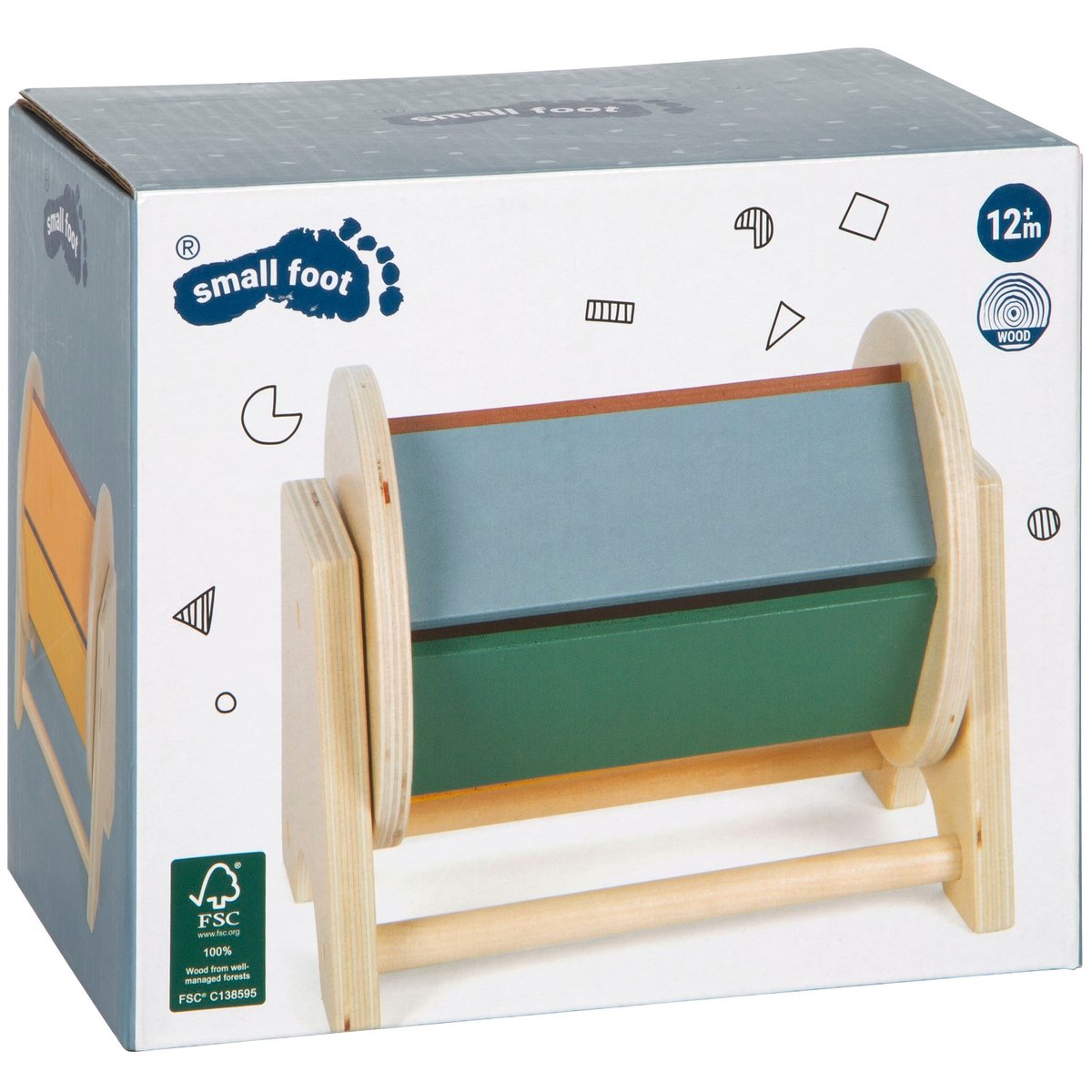 Tambour rotatif Montessori beige, SMALL FOOT COMPANY