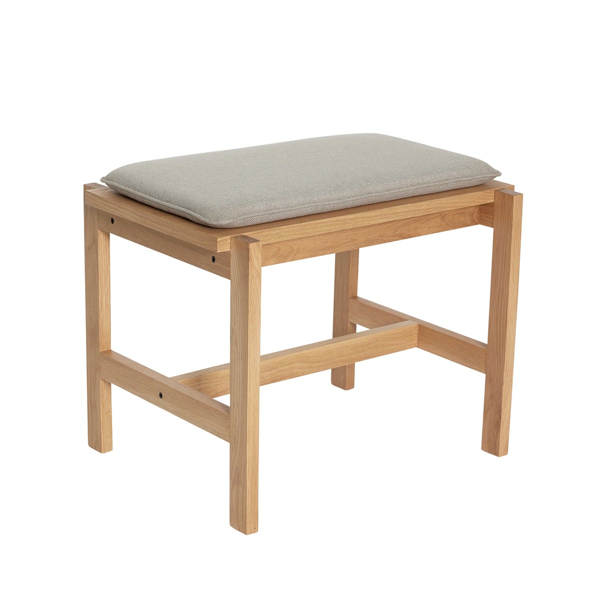 Banc en placage de chêne, bois de chêne et polyester EPOCH sable/naturel, HUBSCH