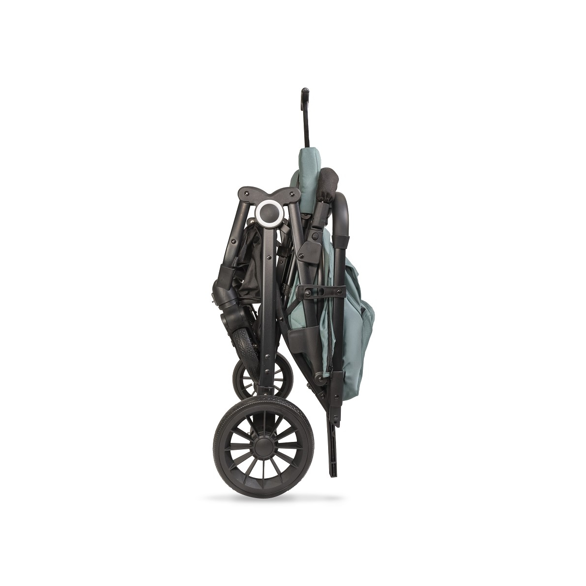 Poussette Silla - Vert foncé couleur unique, INTERBABY