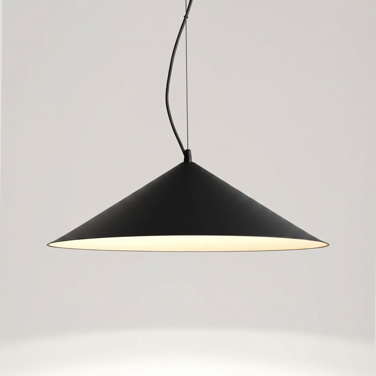 Suspension Acier Noir LED 1 Fint noir, EDEN