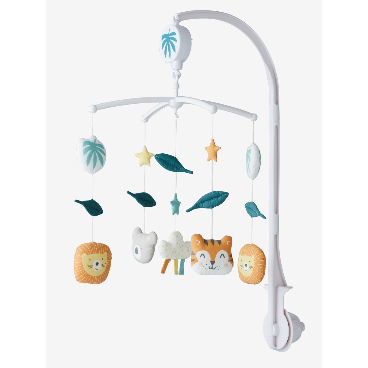Coffret mobile musical Jungle en fête vert, VERTBAUDET