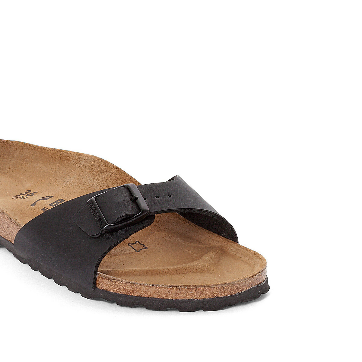 Muli con cinturino singolo MADRID nero , BIRKENSTOCK