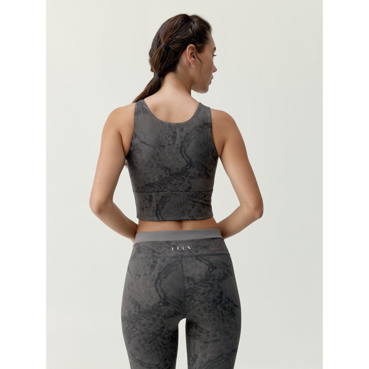 Brassière de sport femme Ember Maintien élevé séchage rapide marron vison, BORN