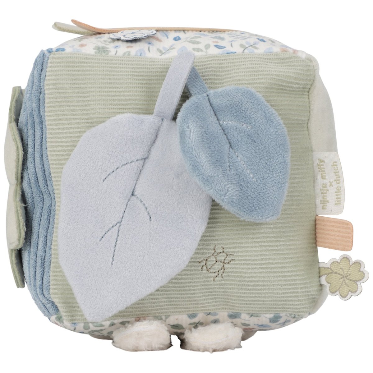 Cube d'activités bleu, gris, beige, LITTLE DUTCH