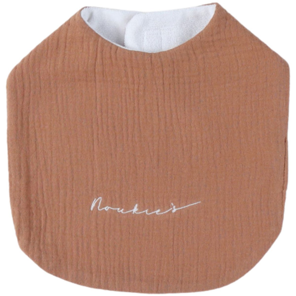 Lot de 3 bavoirs blanc, marron, NOUKIE'S