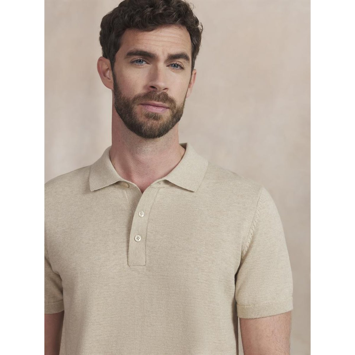 Polo manches courtes ARIONPOL beige, TBS