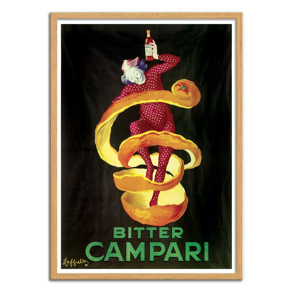 Affiche d'art - Bitter Campari 1921 - Leonetto Cappiello couleur unique, WALL EDITIONS