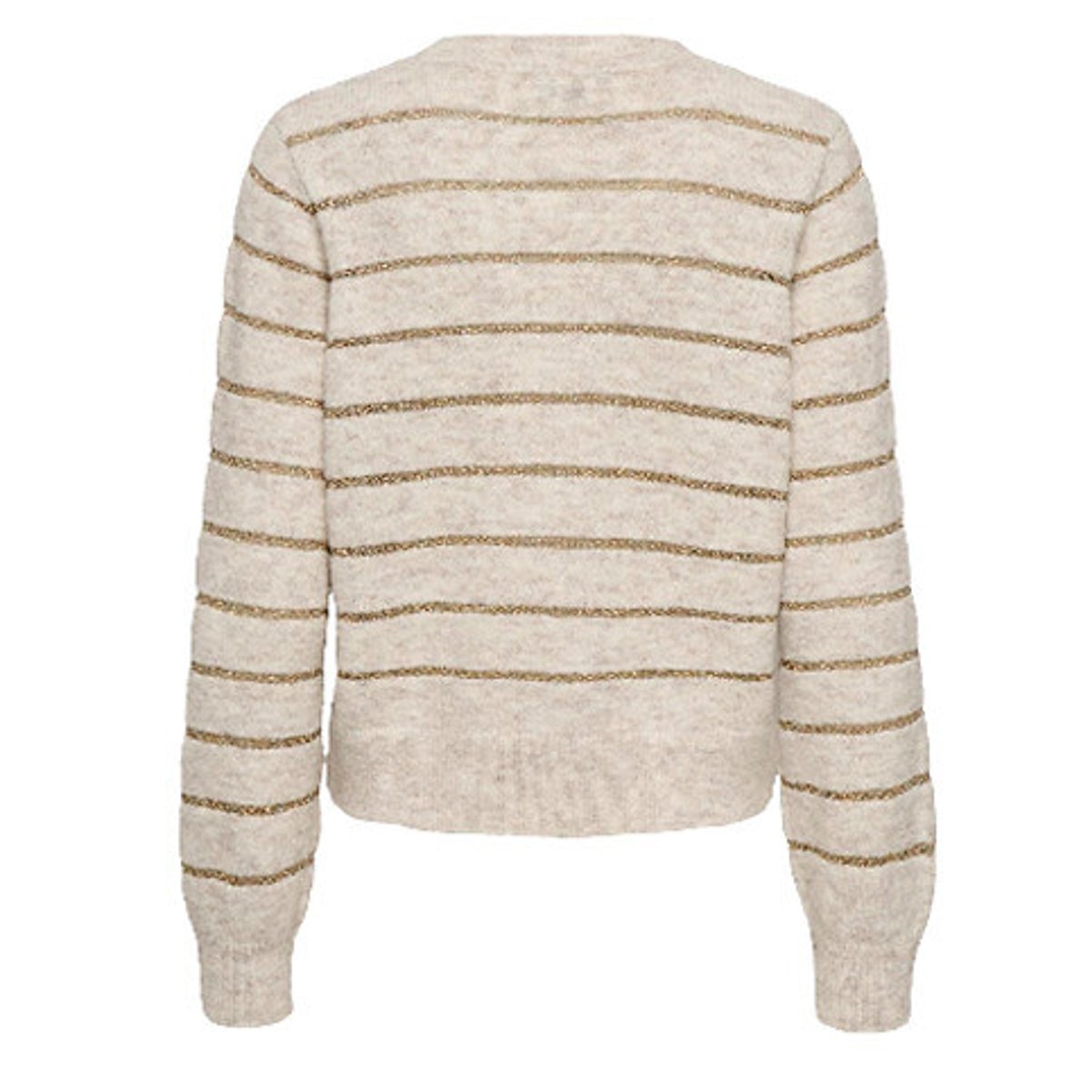 Maglione a righe beige/dorato, JDY