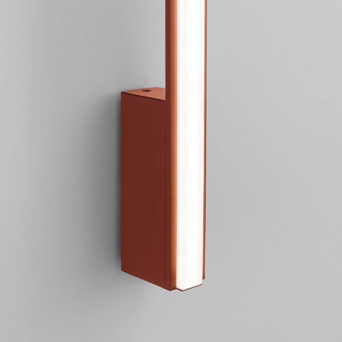 Applique murale Aluminium Ocre Rouge LED 1 Lagom ocre rouge, EDEN
