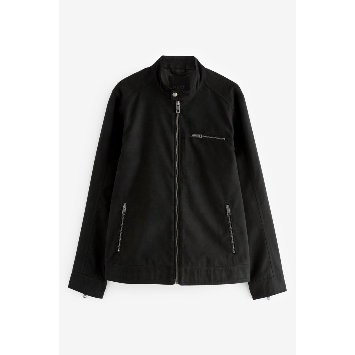 Veste style pilote en imitation daim noir, NEXT