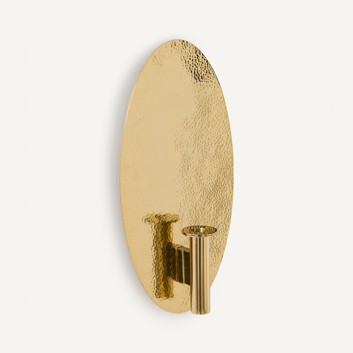 Miroir bougeoir vase mural ovale, hauteur 40 cm, LUNOU laiton, AM.PM