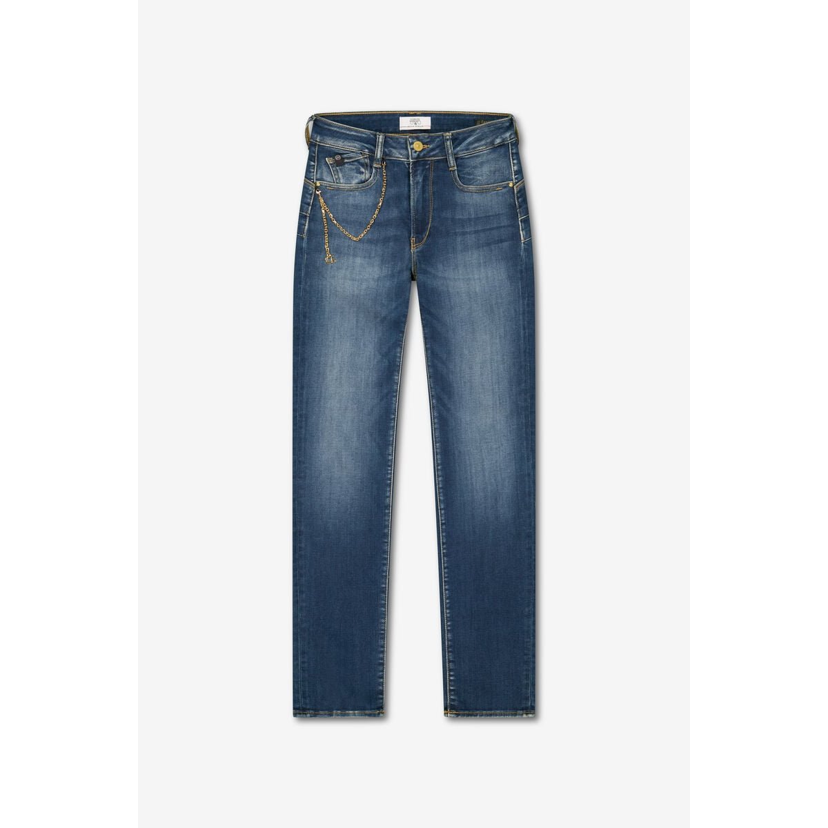 Jeans push-up slim taille haute PULP, longueur 34 blue, LE TEMPS DES CERISES
