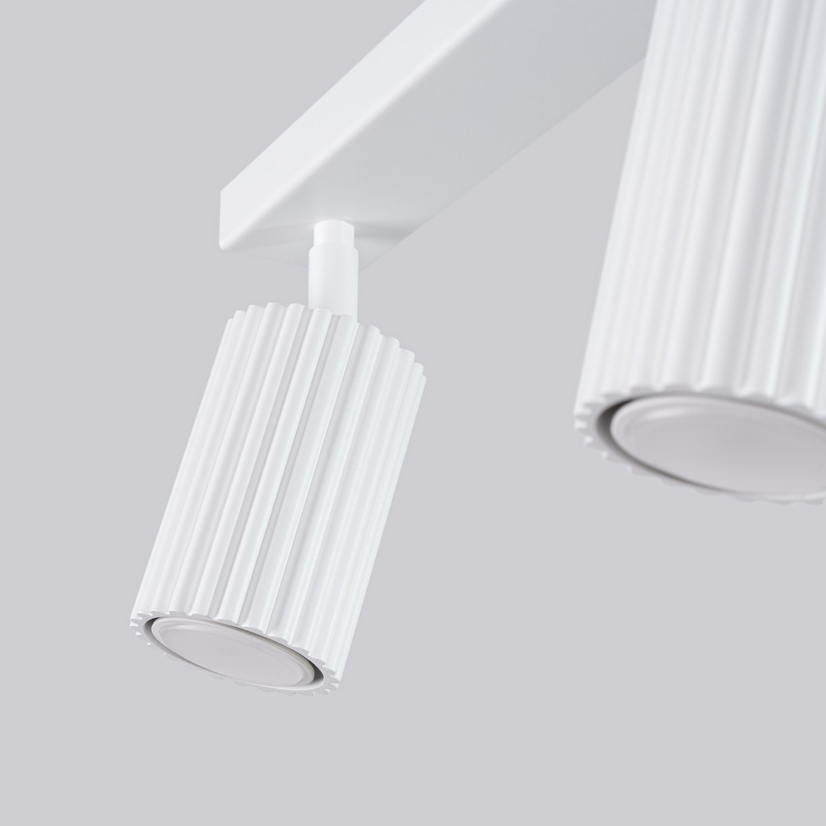 Plafonnier Aluminium Blanc GU10 3 Karbon Line blanc, EDEN
