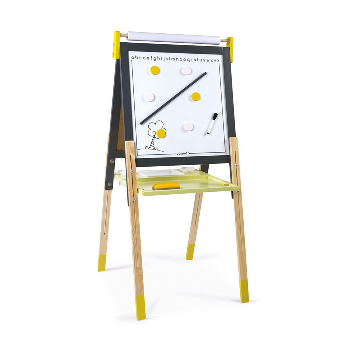 Tableau Réglable Gris Et Jaune multicolore, JANOD