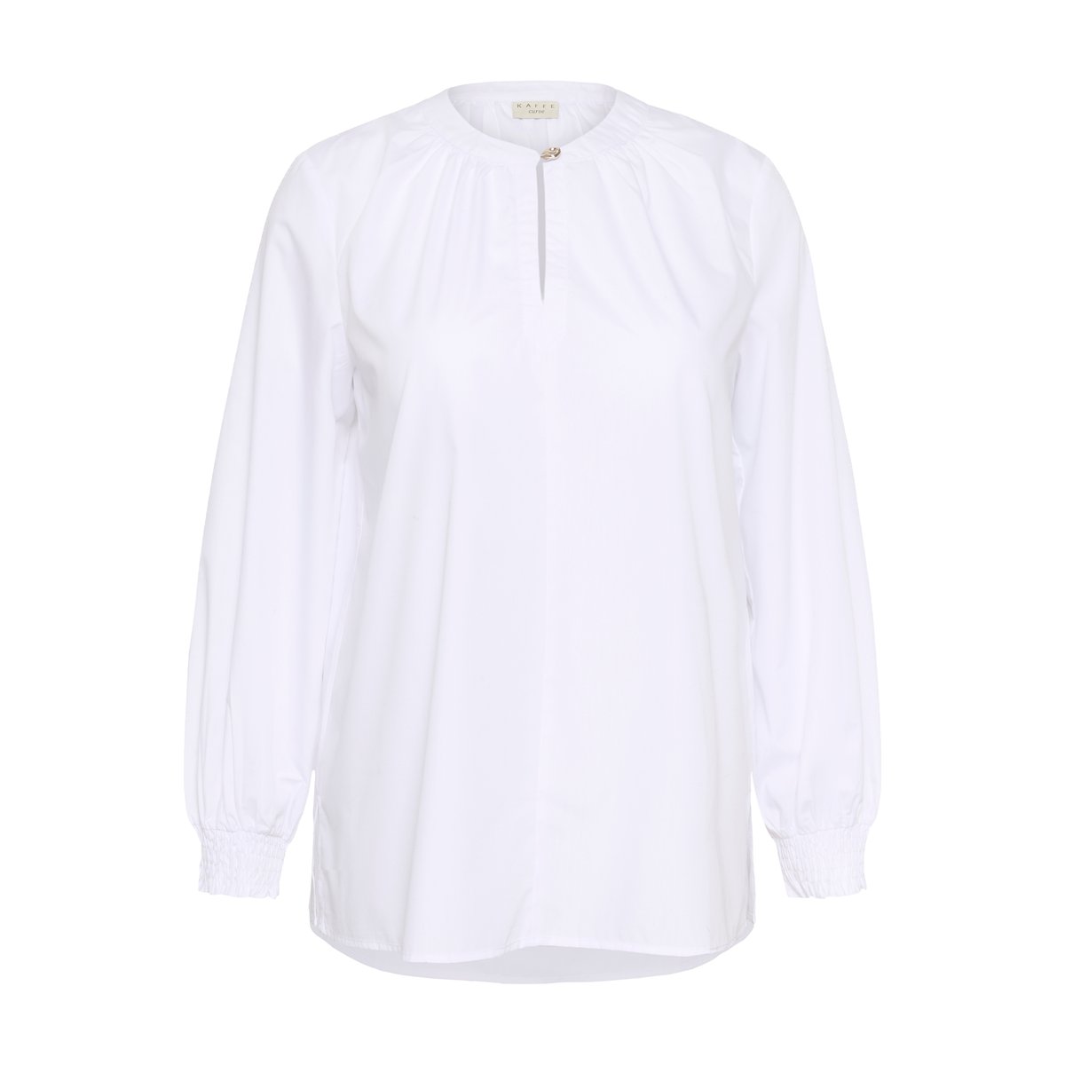 Blouse à manches longues blanc, KAFFE CURVE