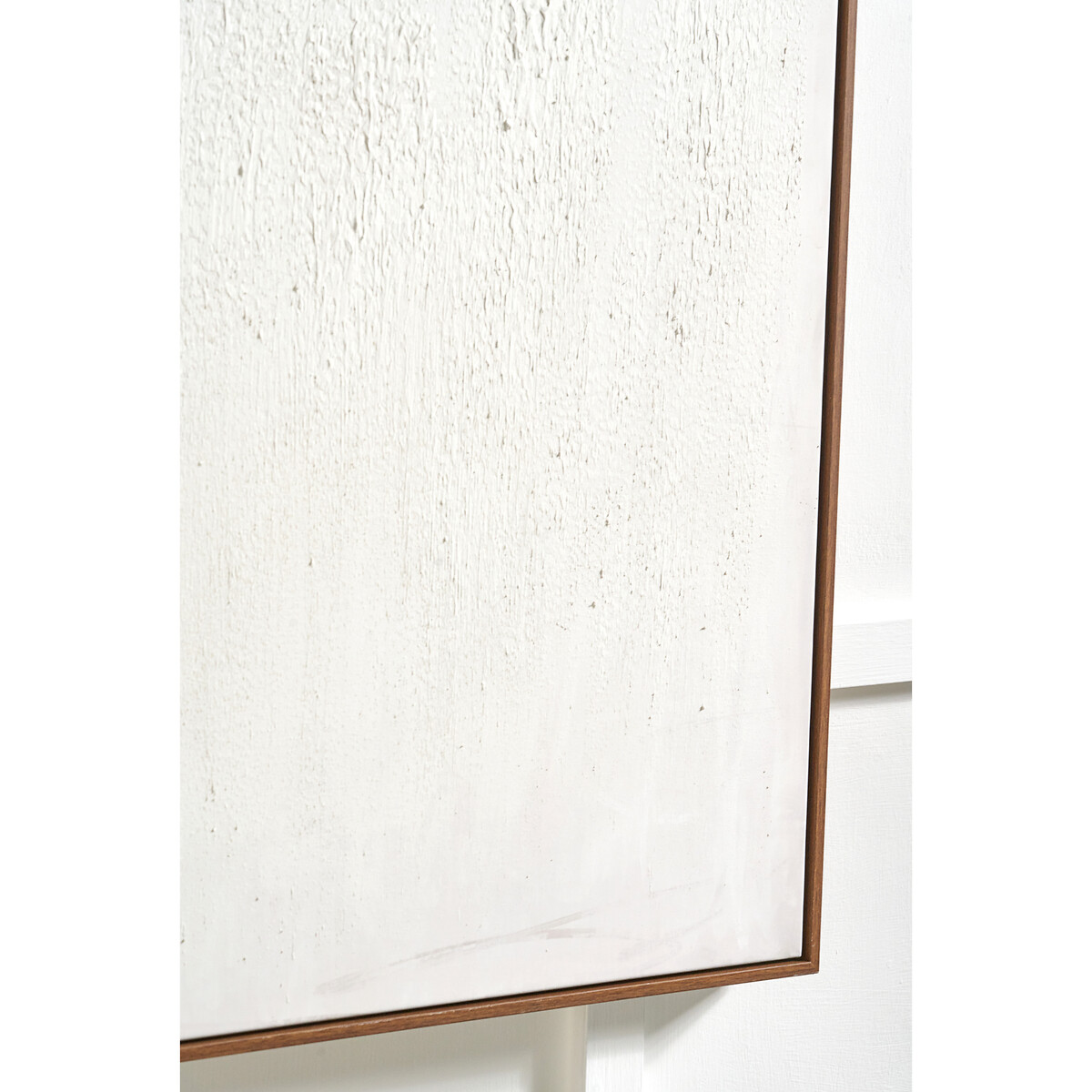 120 x 90cm Natural & White Abstract Canvas with Natural Frame natural/white, ÉDITÉ