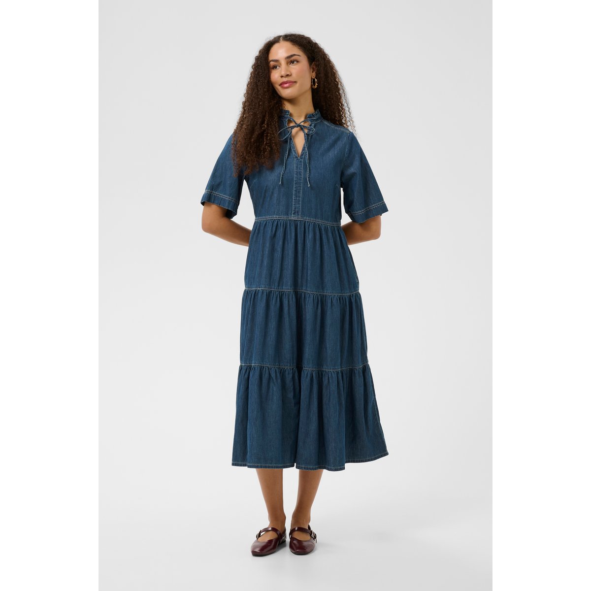 Robe bleu banff medium blue denim, CREAM