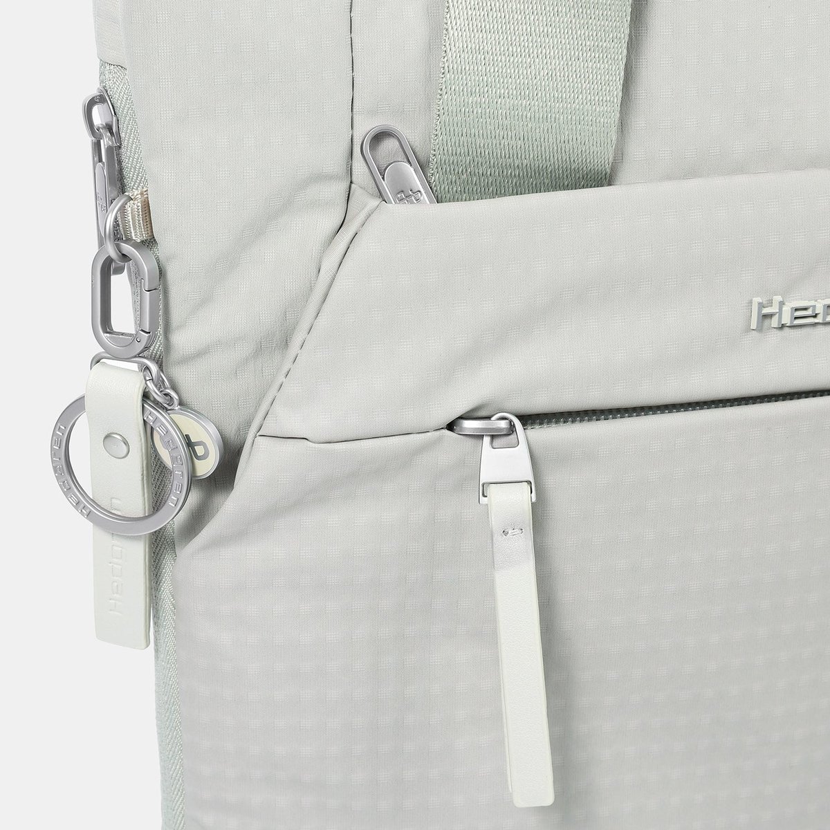 Cabas vertical extensible avec protection RFID pussywillow grey, HEDGREN