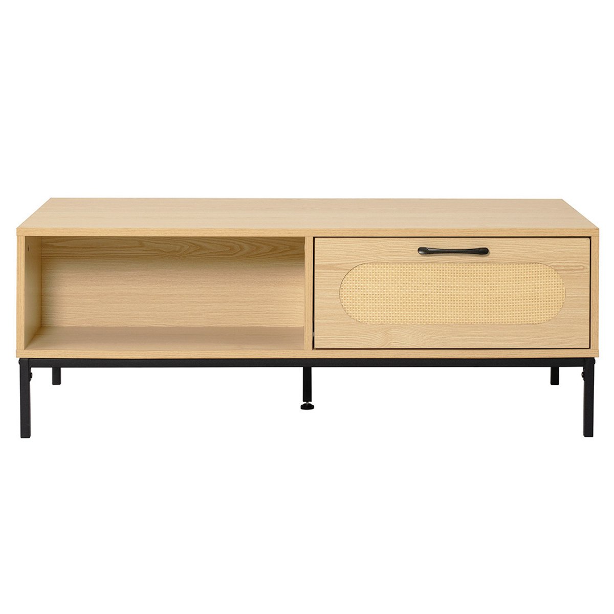 Table basse - NAGATO bois / noir, BEST MOBILIER