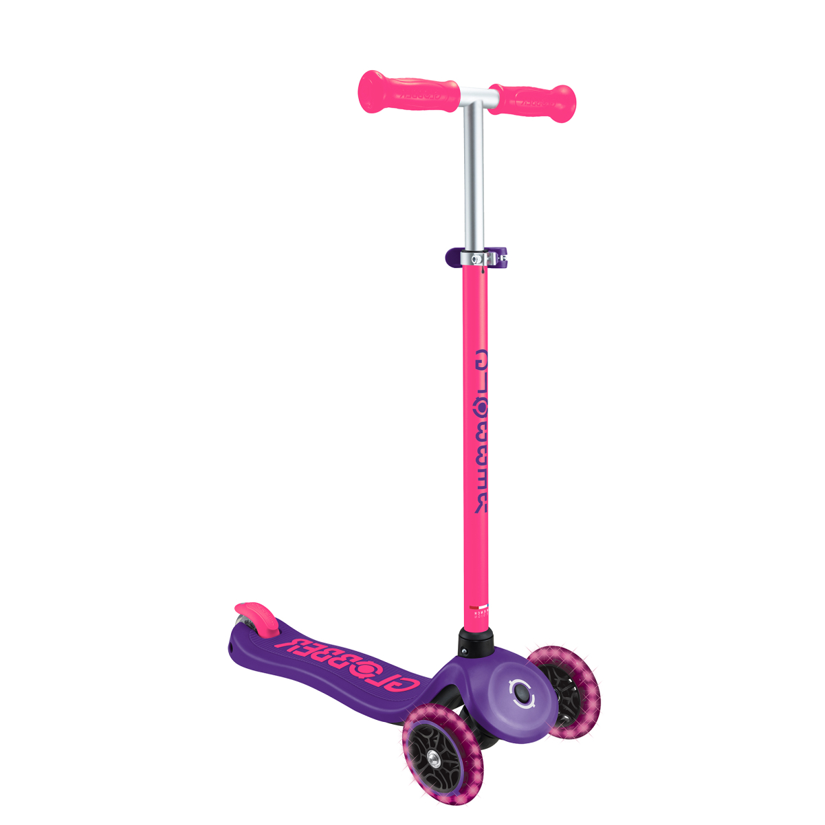 Trottinette 3 roues PRIMO PLUS LIGHTS NEON violet, GLOBBER