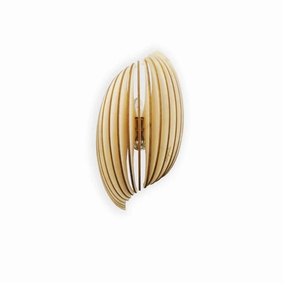 Applique en bois de peuplier ASSIA bois clair, ATELIER LOUPIOTE