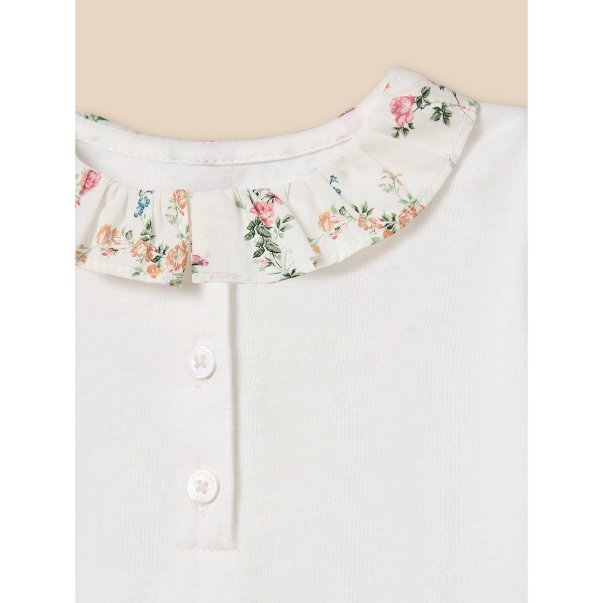 Ensemble T-shirt et bloomer en tissu liberty liberty elizabeth, CYRILLUS